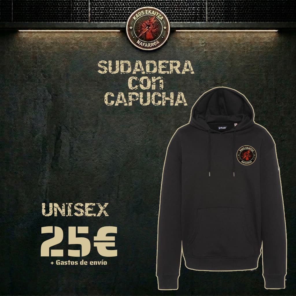 Gizonarentzako beltza kamiseta «Kaos Ekaitza» V03