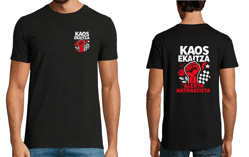 Camiseta 'Kaos Ekaitza: Alerta Antifascista'
